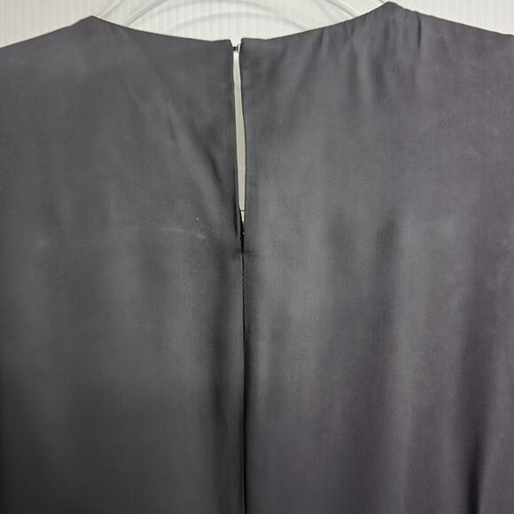 Róhe Black Sleeveless Maxi Dress Knot Front Draped Waist Size 36 NWT - Picture 8 of 11